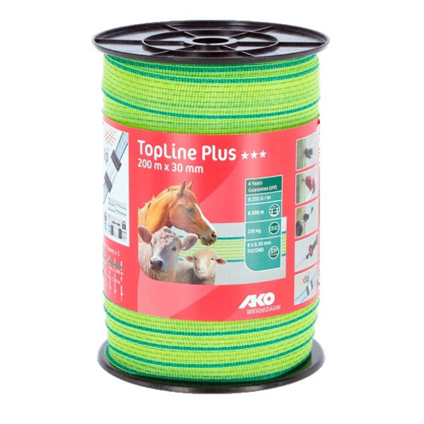 Ako products topline plus scare tape neon yellow blue 30mm 200m