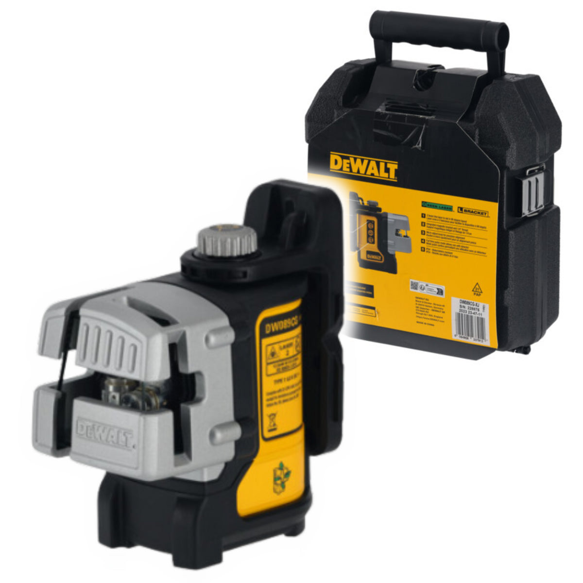Dewalt dw089cg självnivellerande multi-line lasergrön - 3 strålar
