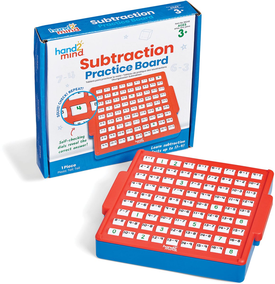 Learning resources interactive math board - subtraction - educational toys. - 3+