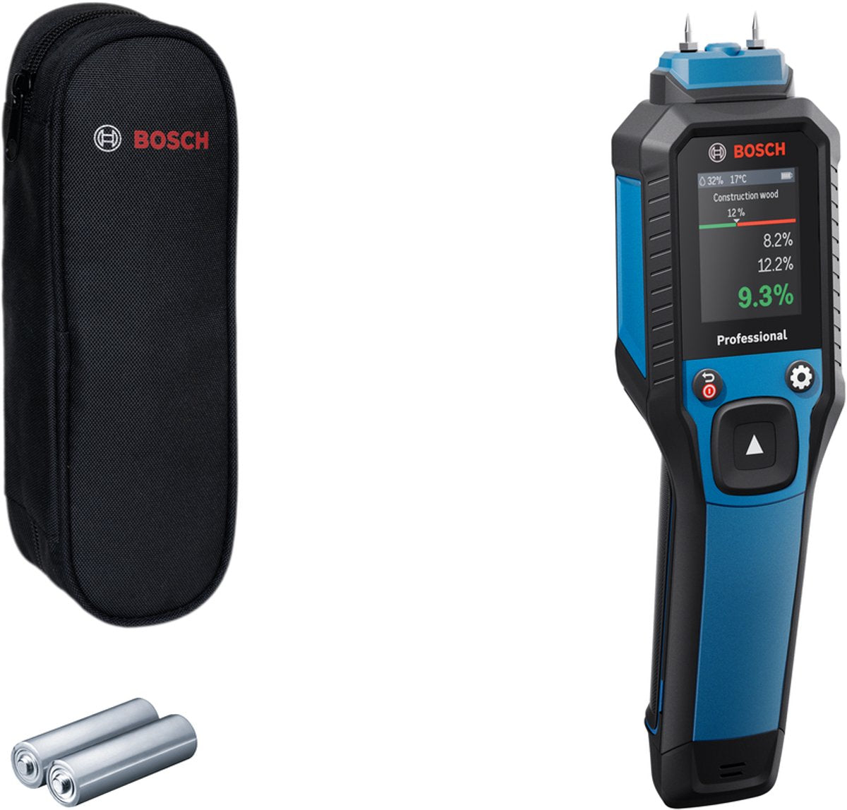 Bosch professional gmp 2-15 - material moisture meter (pin and hygro)