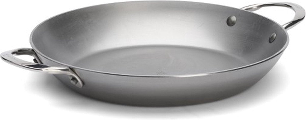 Debuyer de buyer mineral b paella pan 28 cm – carbon steel paella pan – ø 28 cm – made in France