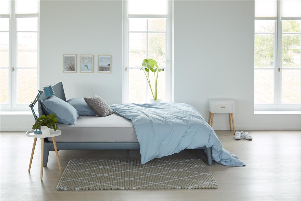 Beddinghouse - jersey - topper hoeslaken - 120x220 cm - licht grijs