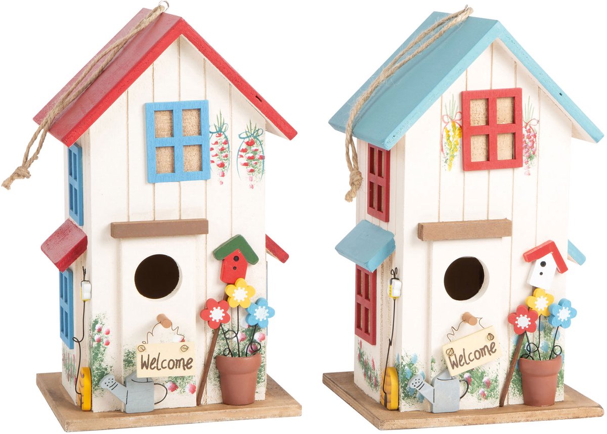Small foot - wooden birdhouse villa villekulla