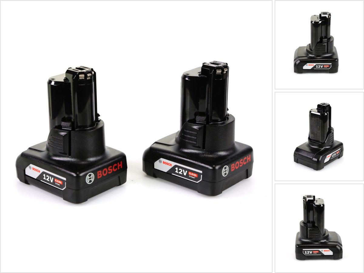 Bosch accuset 12 v met 2x 6,0 ah accu ( 1600a00x7m )