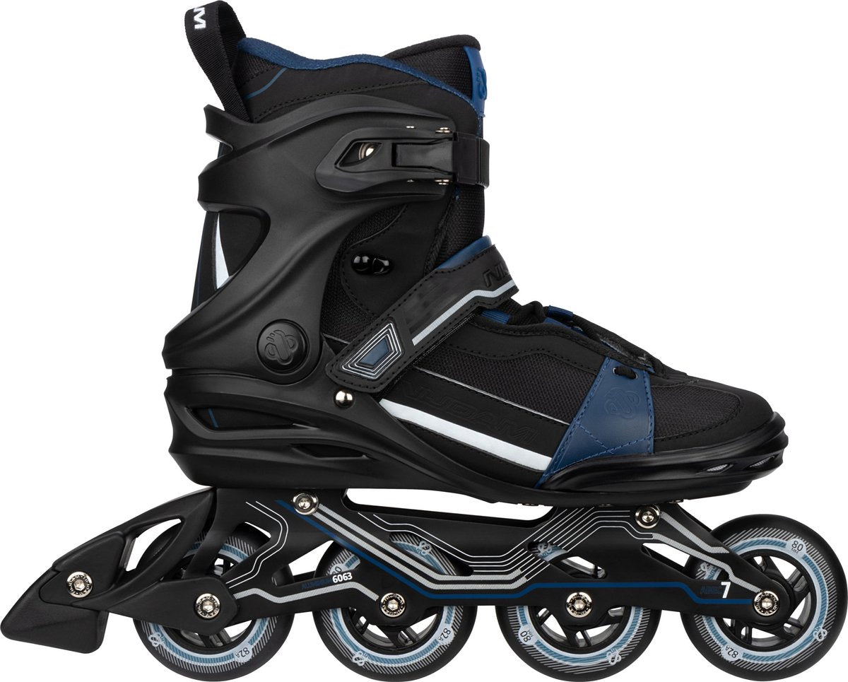 Nijdam inline skates - alu chassis - circuit cruiser - maat 37 - zwart 37