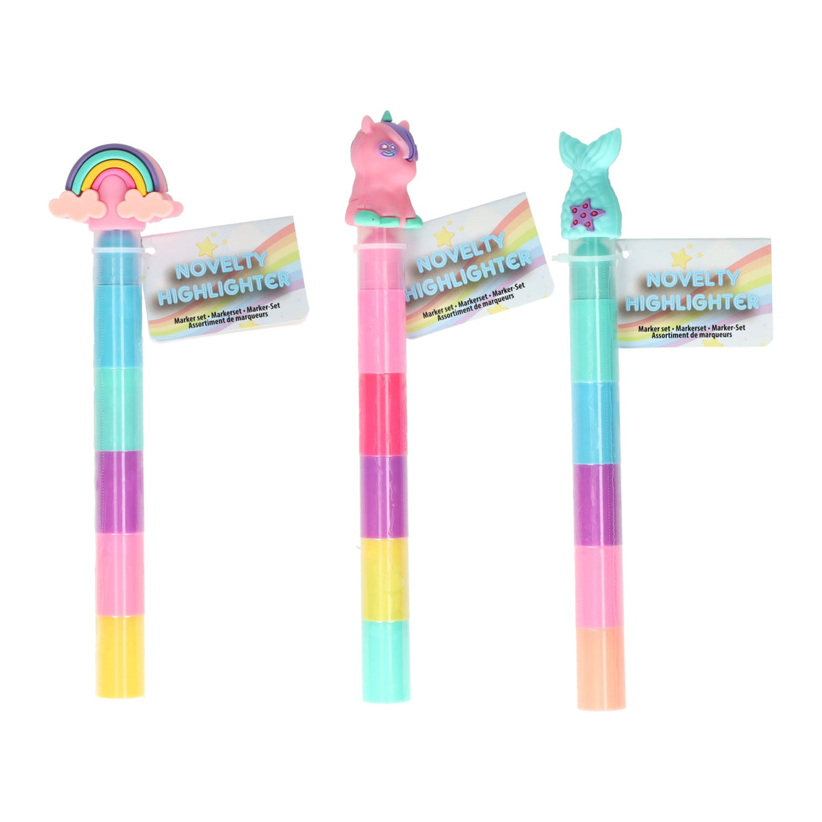 Stackable highlighters 5 in 1