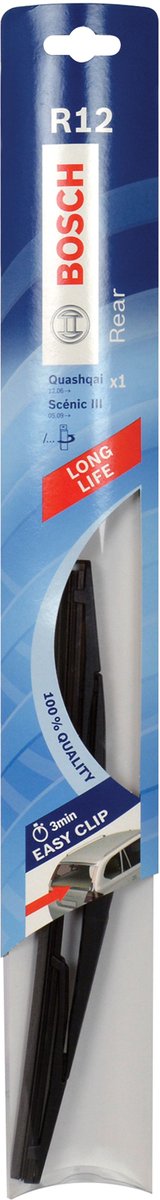 Bosch wiper blade r12 300 mm rubber black