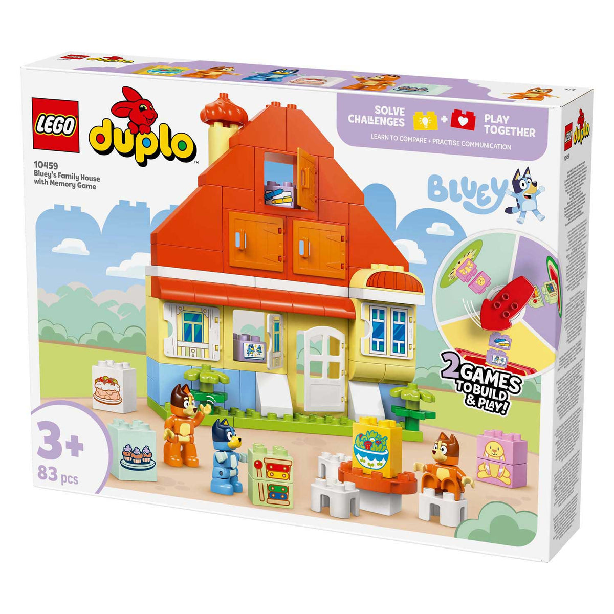 Lego ® duplo® bluey: hiša bluey in njene družine z igro spomin - 10459