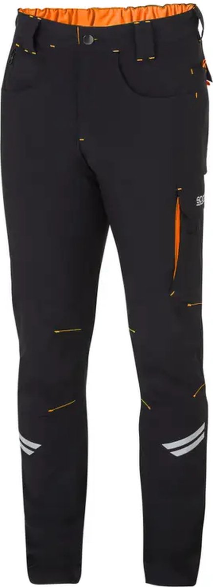 Sparco werkbroek tech light kansas - zwart — oranje l