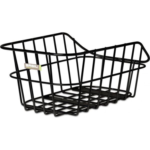 Basil Cento Alu - košík na bicykel - zadný - čierny