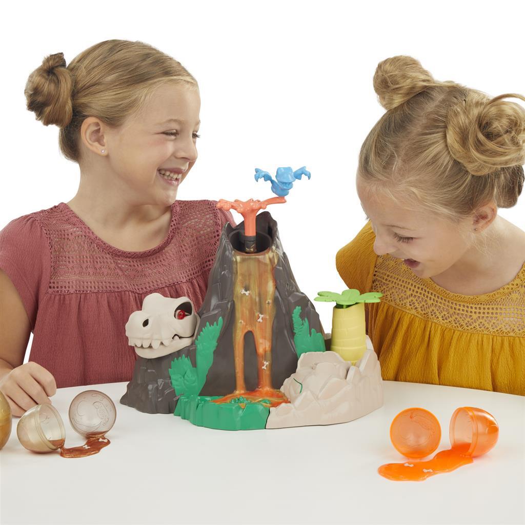 Hasbro play-doh slime hydro glitz dino volcano