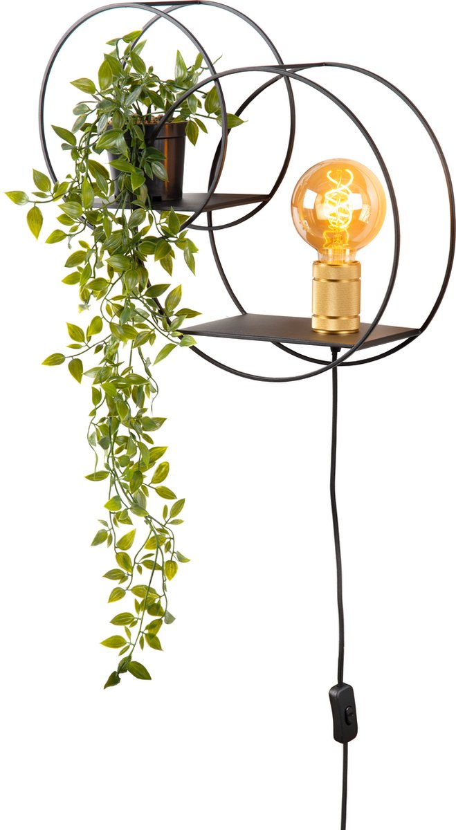 Lucide circle - wall lamp - 1xe27 - black