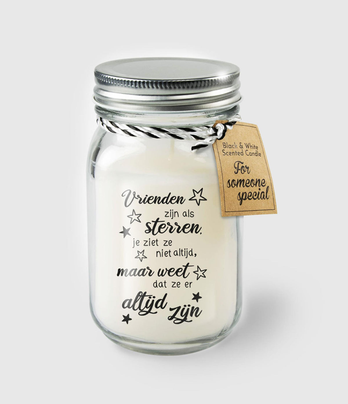 Paperdreams black white scented candles - friends