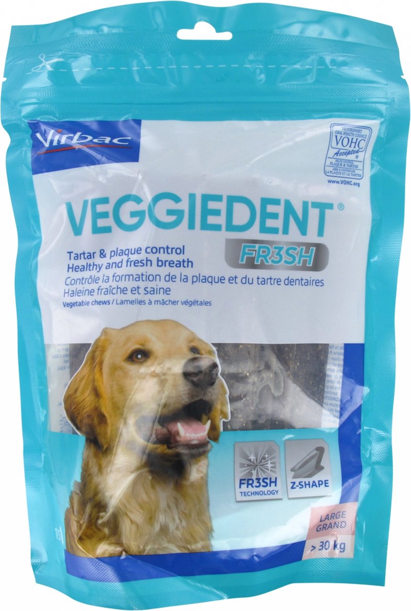 Virbac veggiedent trakovi za žvečenje l >30 kg 15 kosov