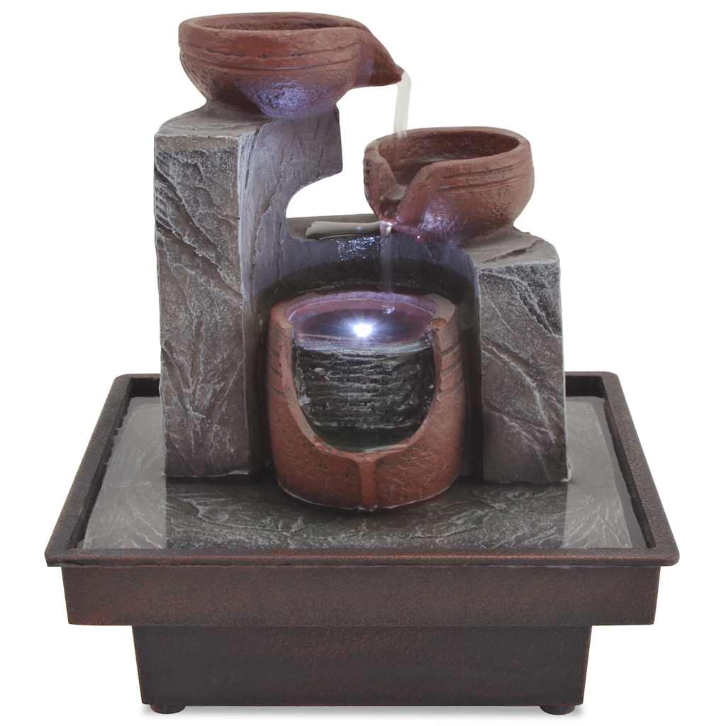 Vidaxl indoor fountain with LED lighting polyresin