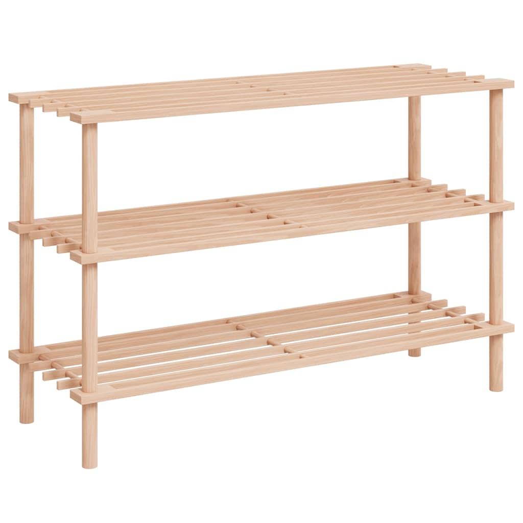 Vidaxl shoe racks with 3 shelves 2 pcs solid pine wood
