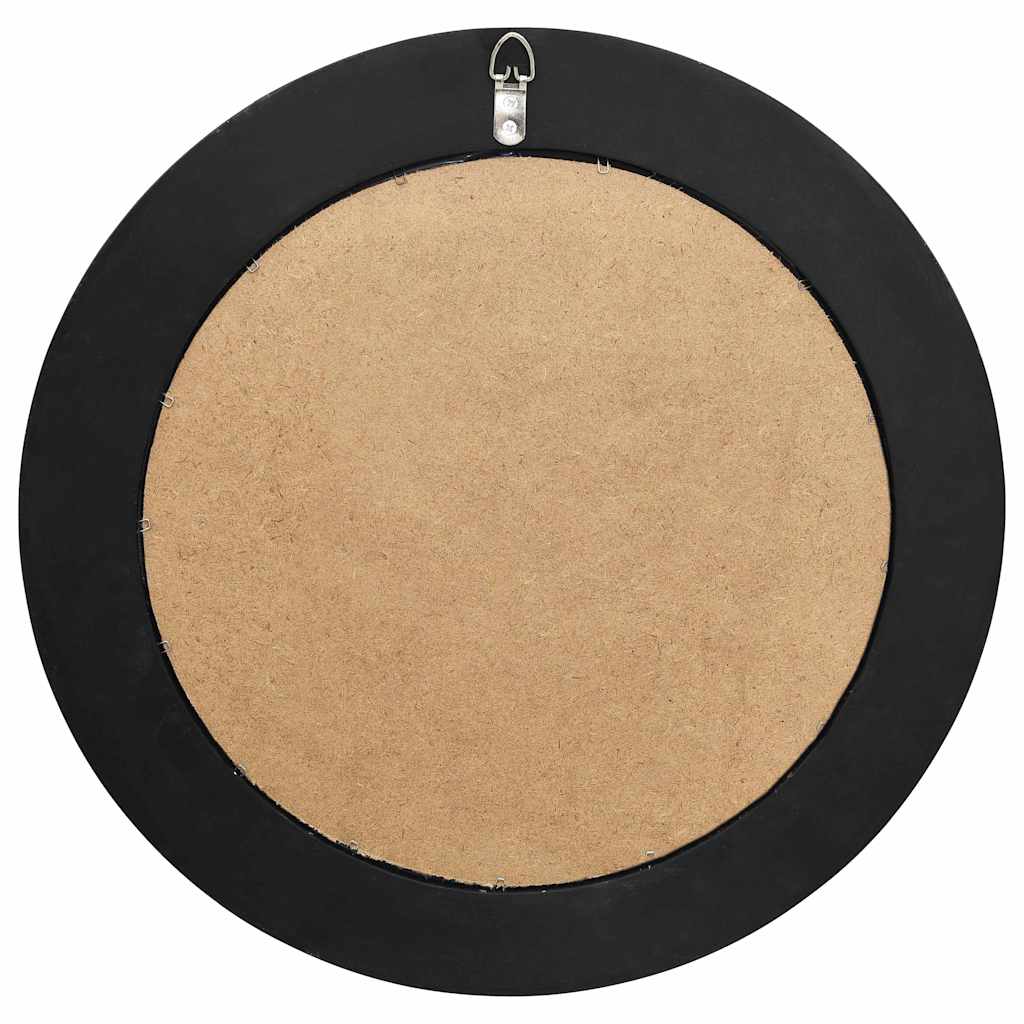 Vidaxl Wall Mirror Baroque Style 50 cm preto