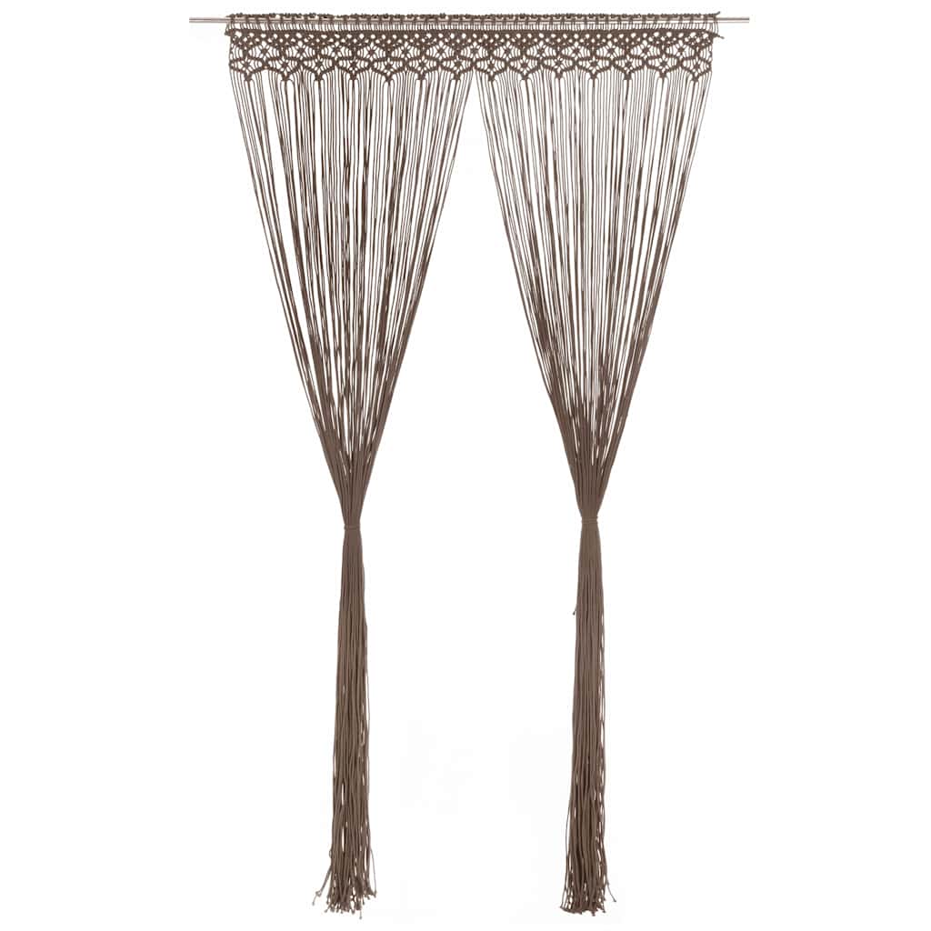 Vidaxl Curtain Macramé 140x240 cm de algodão