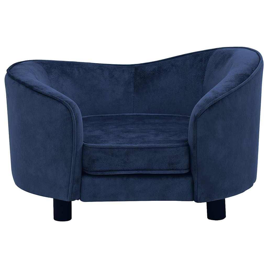 Vidaxl dog bed 69x49x40 cm plush blue