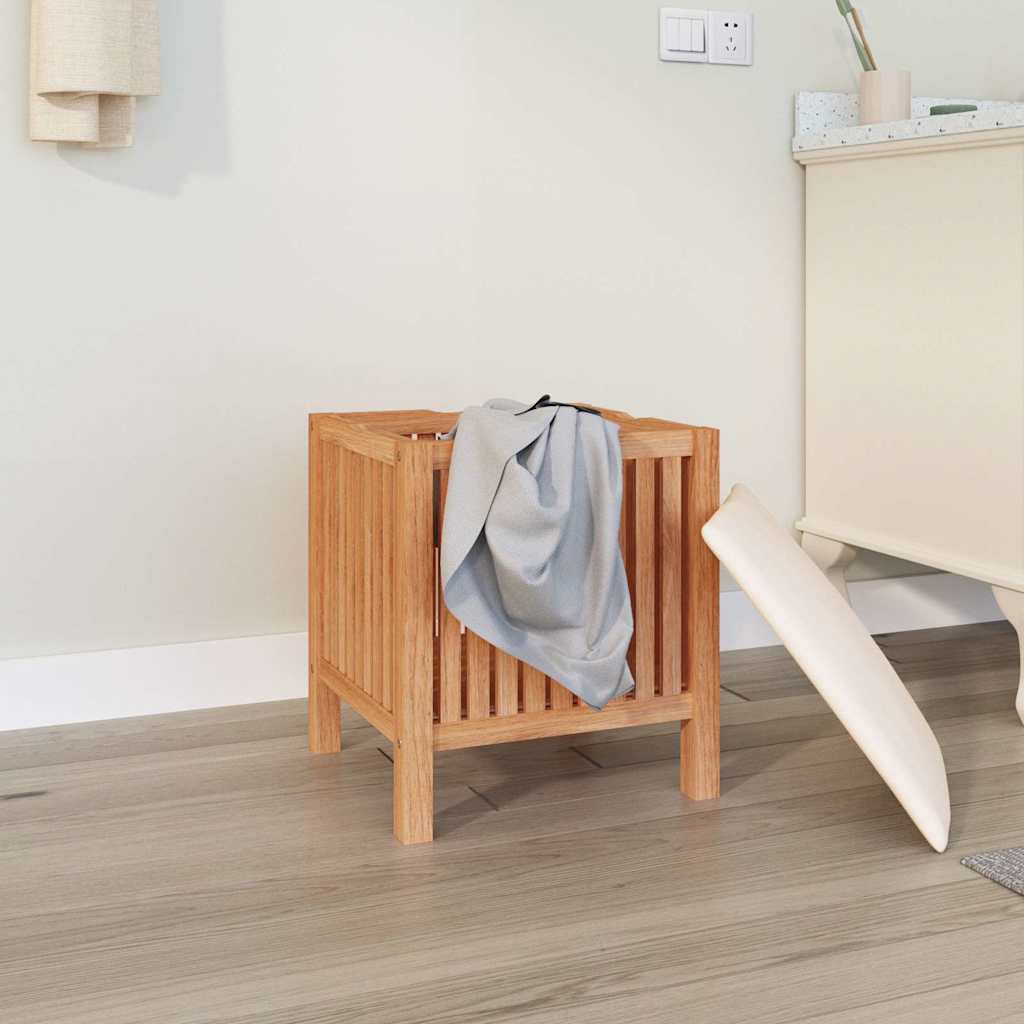 Vidaxl bathroom stool 40.5x40x52 cm solid walnut wood