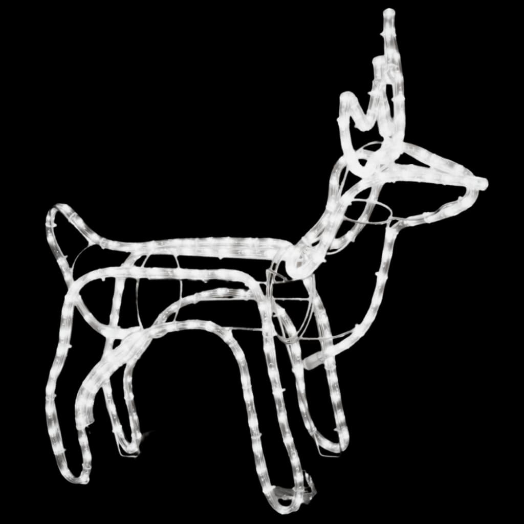 VidaXL 3-piece Christmas figurine set reindeer warm white