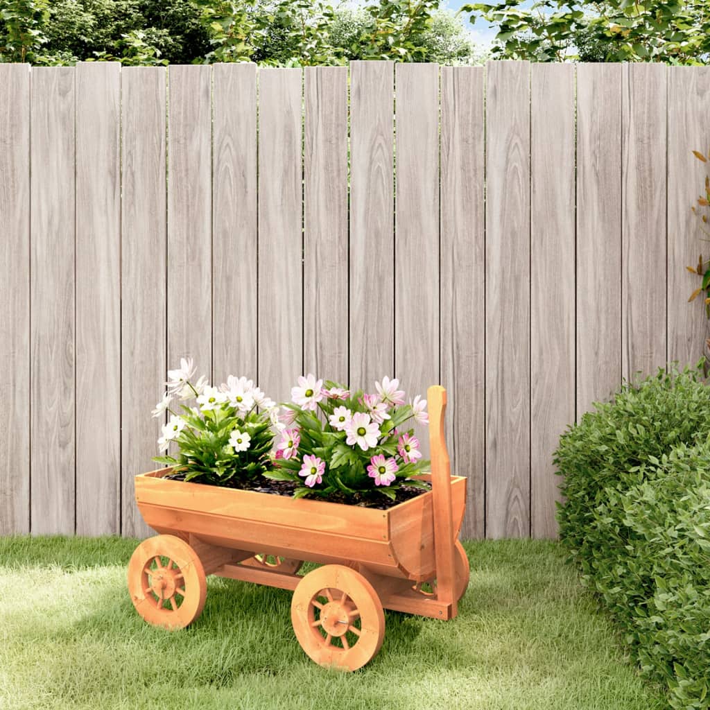 Vidaxl decorative trolley 70x43x54 cm solid pine wood