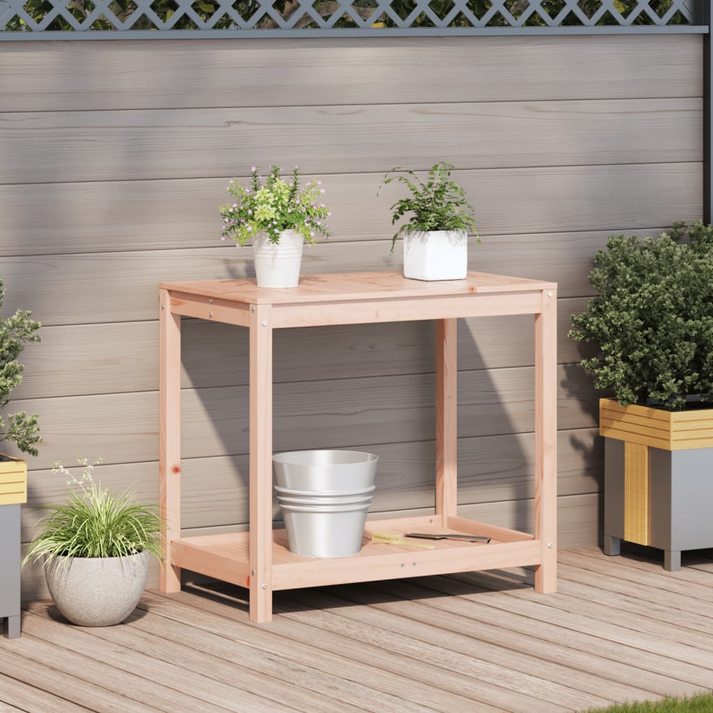 Vidaxx potting table with shelf 82.5x50x75 cm solid Douglas wood