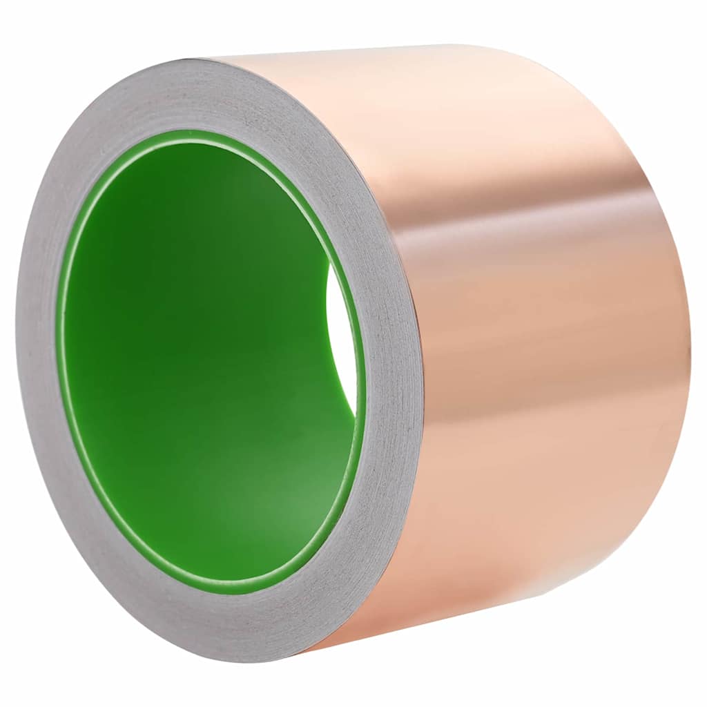Vidaxl dubbelzijdige kopertape voor slakkenbescherming 70 mm x 20 m