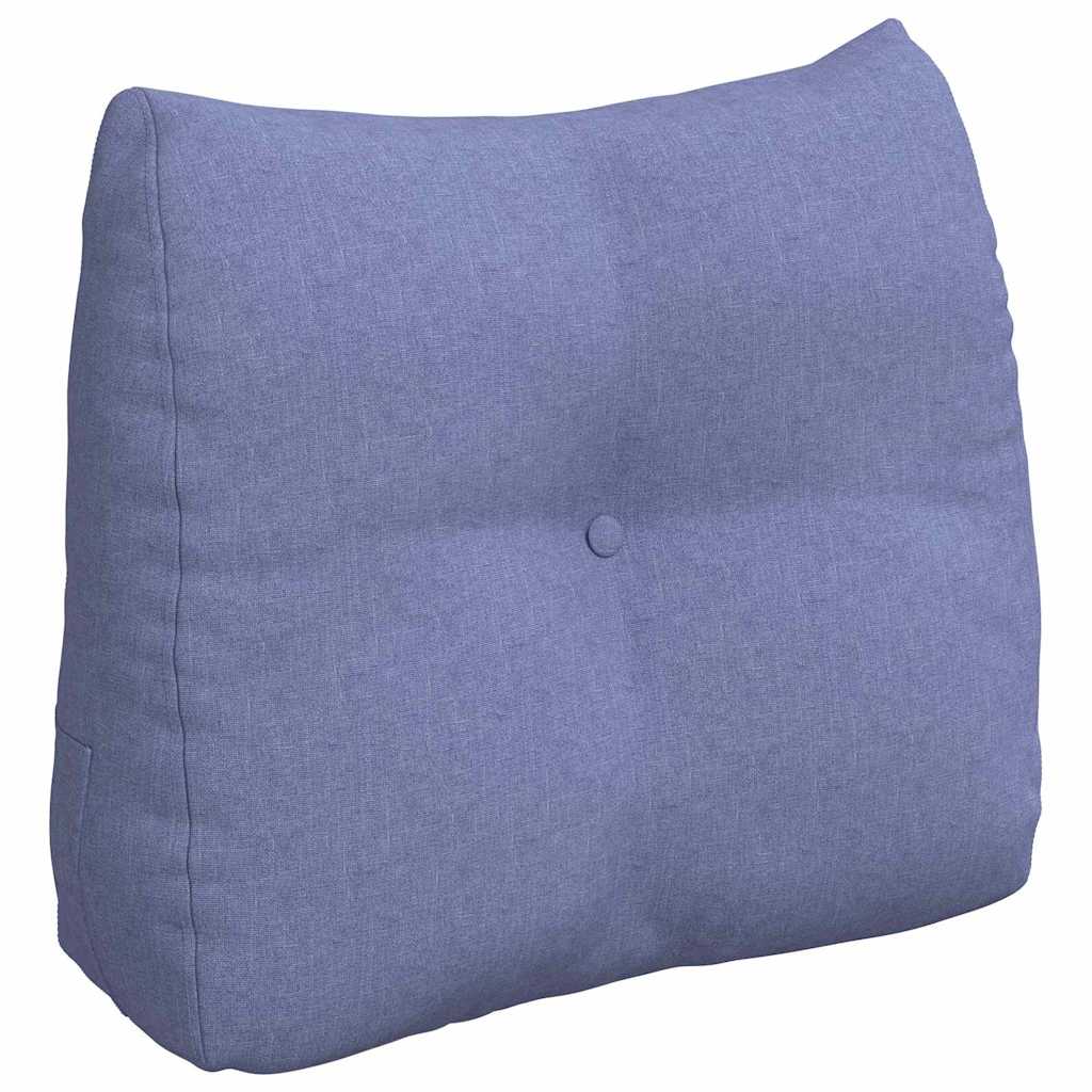 Vidaxl rugkussen jeans blauw 60 x 50 x 24 cm stof