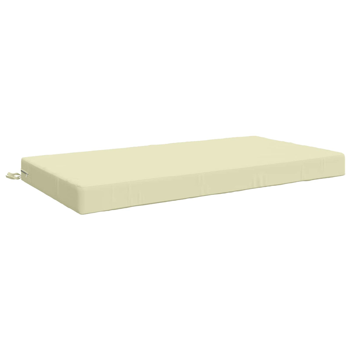 Vidaxl zitkussen soest 100% polyester crèmekleurig 120 x 80 x 10 cm