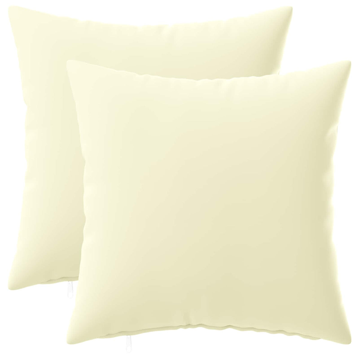 Vidaxl kussen met kussen heerlen 2 st crèmekleurig polyester