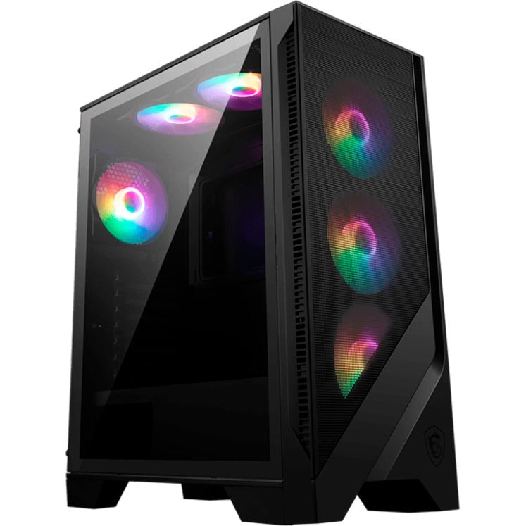 MSI Mag Forge 120A Airflow Midi Tower Housing (Black | 2x USB-A | RGB | Tempered Glass)