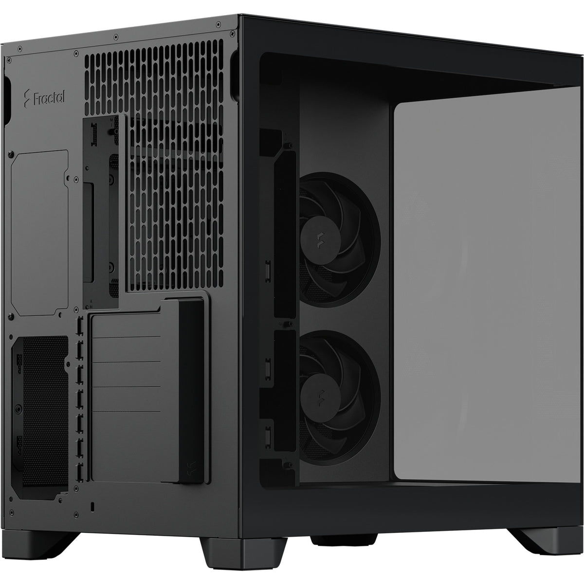 Skriňa Fractal Design Pop 2 Vision Midi Tower (čierna | 1x USB-A | 1x USB-C | tvrdené sklo)