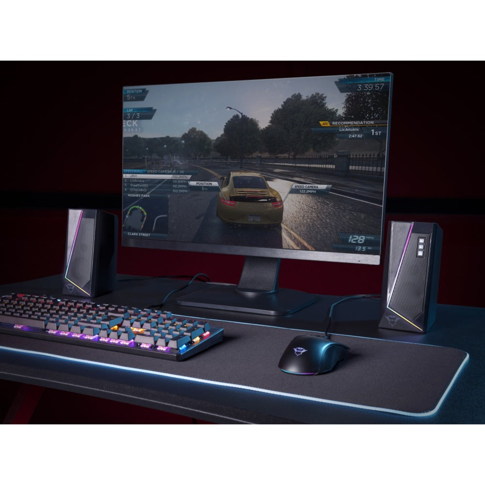 Trust GXT 609 Zoxa RGB-Illuminated Speaker Set PC Speaker (Black, RGB LED)