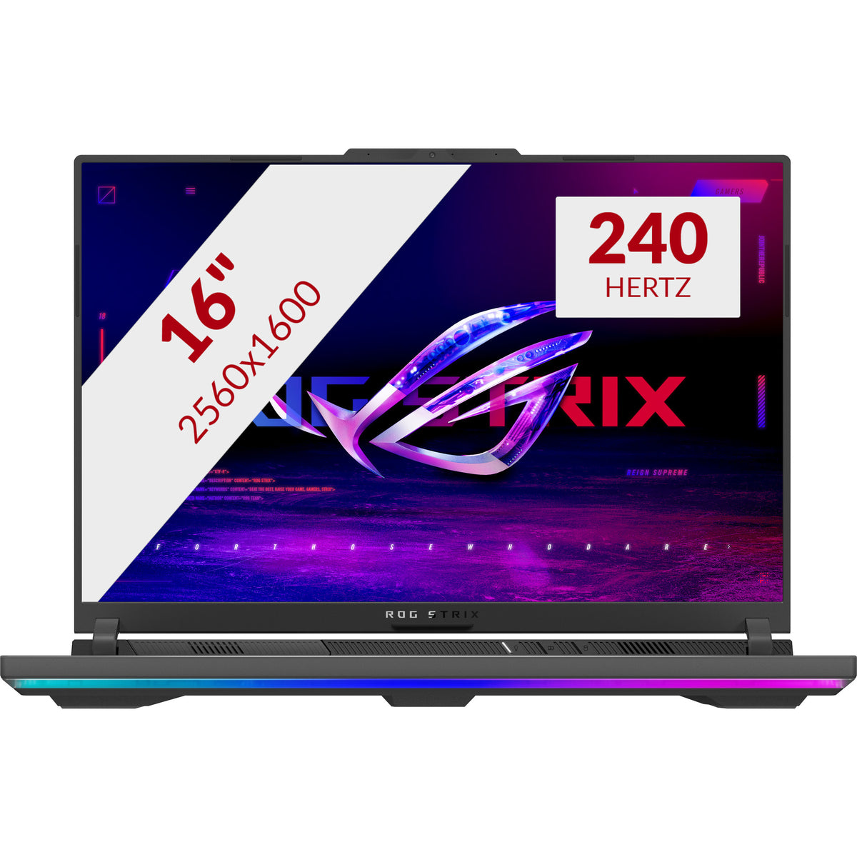 Asus rog strix g16 g614fr-s5252w 16 igričarski prenosnik (sivo zelen | r9 9955hx | rtx 5070 ti | 16 GB | 1 TB SSD)