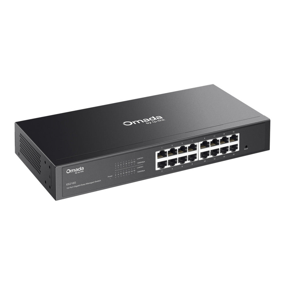 Tp-Link Omada ES216G 16-портов Gigabit Easy Managed Switch (черен)