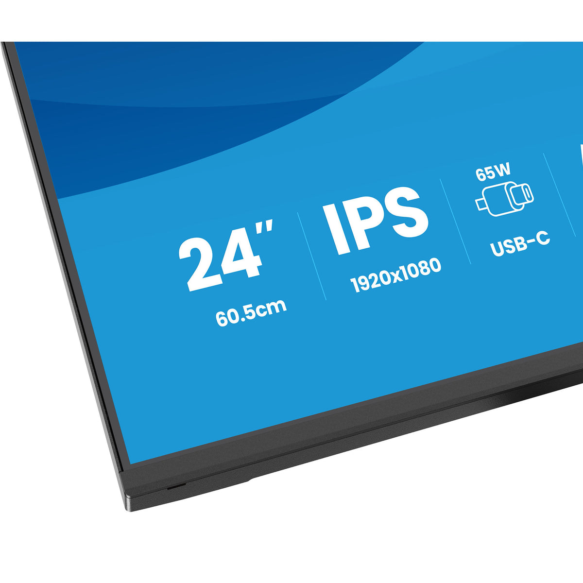 Iiyama prolite xb2497hsn-b1 23.8 monitor (černý (matný), 100 Hz, HDMI, display port, USB-C, audio, LAN)