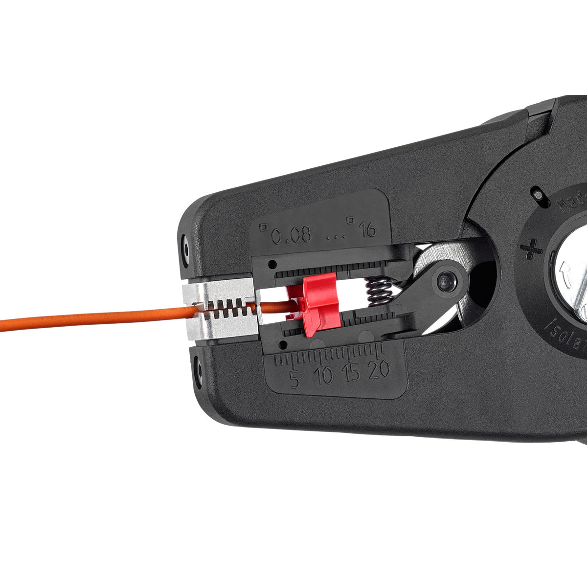 Alicate automático para descascar fios Knipex | comprimento 195 mm | 0,08-16 (awg 28-5) mm² | 1 peça - 12 52 195 - 12 52 195