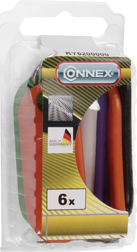 Connex key ring plastic 6pcs co - ky6200000