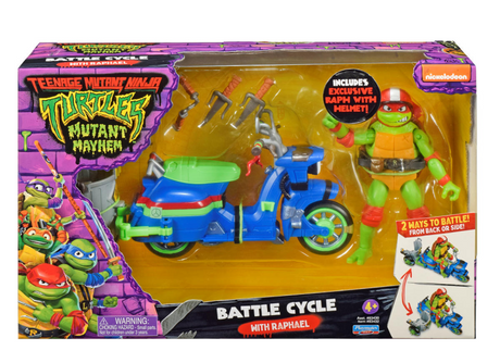 Playmates teenage mutant ninja turtles battle cycle scooter with raphael