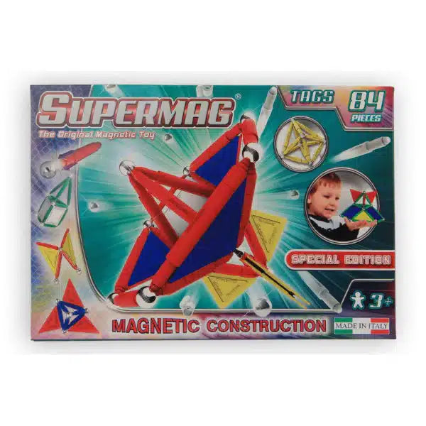 Supermag magnetesche Bauset 84 Stéck