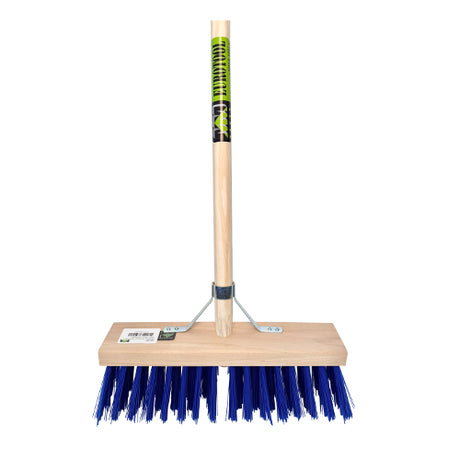 Táirgí Mm eurotool broom cobhsaí pvc gorm 36cm fsc móide láimhseáil 150cm móide sealbhóir bata