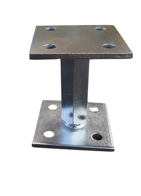 Waelbers post holder height adjustable 90x90, blue galvanized (gv) - 1 piece(s) - 426531.99