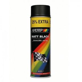 Motip Matt Black Spray Paint (500ml)