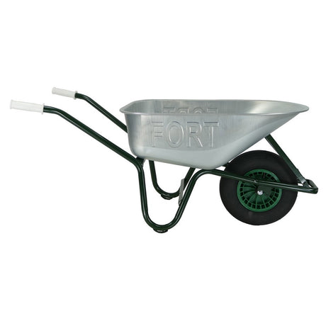 Fort products wheelbarrow 80l galvanized container painted base
