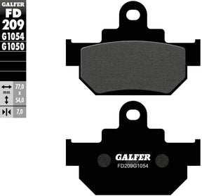 Galfer brake pads fd209 brake pad fd209 g1054 organic standrd
