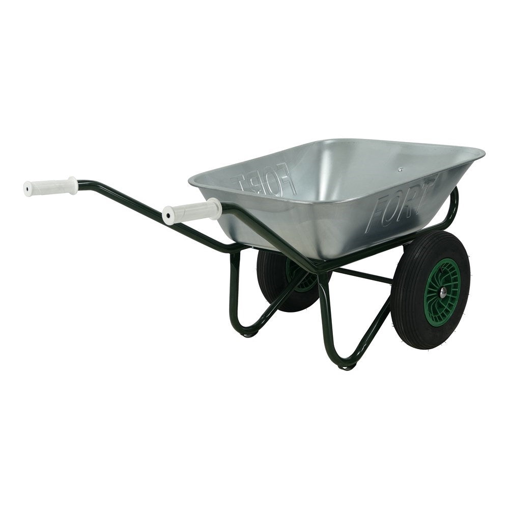 Fort products wheelbarrow 90l galvanized 2 wheels 1