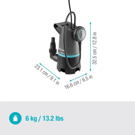 Gardena submersible dirty water pump 20000 basic