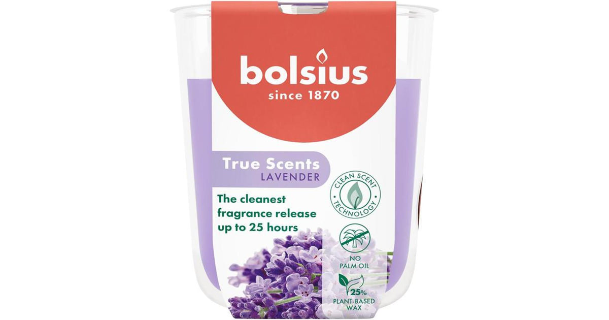 Bolsius scented glass 80 73 true scents lavender