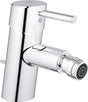 Grohe concetto bidetkraan - met trekwaste - chroom